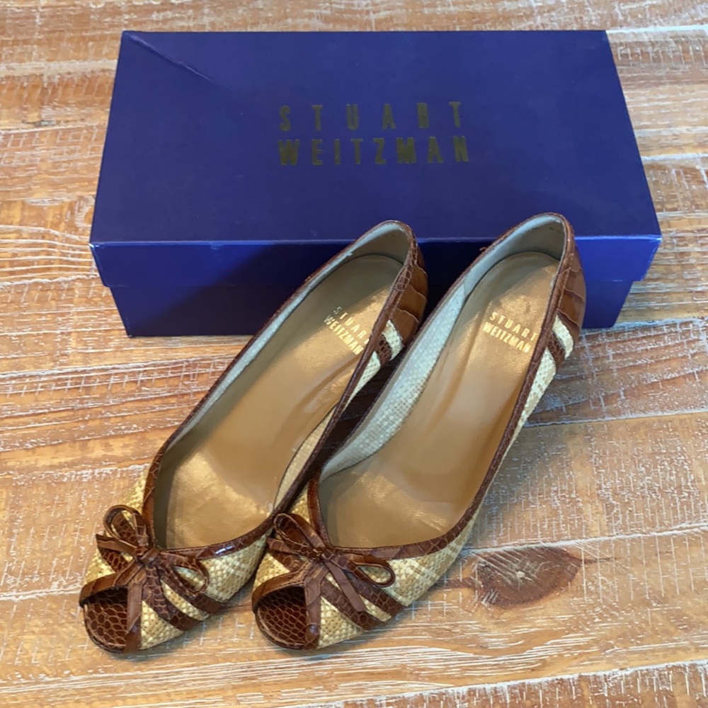 Stuart Weitzman open toe heels